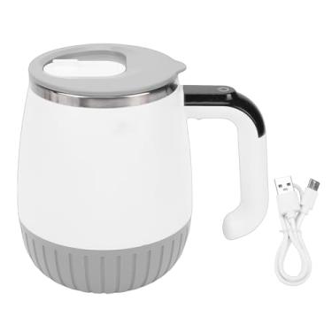 Imagem de Aqur2020 Copo de Agitação Automática de Aço Inoxidável 316, Misturador Magnético de 380ml Com Display de Temperatura, Caneca de Agitação Elétrica Portátil para café e Shakes