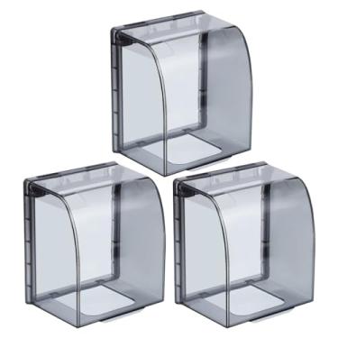 Imagem de TOPPERFUN Pacote com 3, capa transparente para receptáculo externo tipo 86, protetor de tomada elétrica à prova de intempéries 11 x 9 x 8 cm para proteção de tomada de casa e jardim