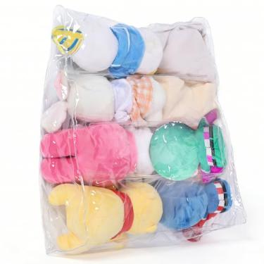 Imagem de Capa transparente para cadeira, saco de feijão, impermeável, fácil de limpar, organizador de brinquedos com zíper, suporte de brinquedo macio para sala de jogos, quarto, sala de estar