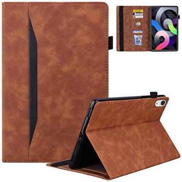 Imagem de Dteck Capa para iPad 10ª geração 10,9 polegadas 2022, capa fina de couro sintético premium dobrável com suporte multiângulo com bolso frontal e suporte para lápis para Apple iPad 10,9 polegadas 2022,