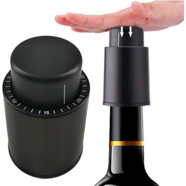 Imagem de Tampa a Vácuo para Conservação de Vinho Rolha a Vácuo para Preservar Sabor do Vinho Tampa Vácuo para Garrafa de Vinho e Champanhe