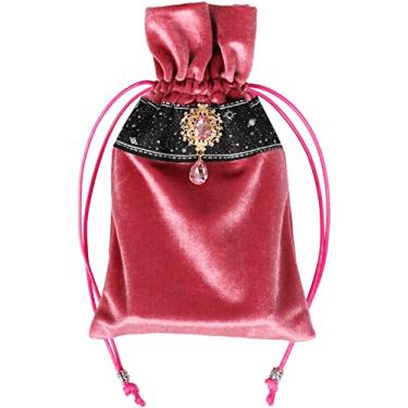 Imagem de DOARLUO Milky Way Galaxy Tarot Cards Fabric Bag 5 x 8 Inch Jewelry Pouch Tarot Card Bag Dice Bag Pouch Dungeons and Dragons Accessories, Runes & Jewelry I Travel & Gift Bag (Pink)