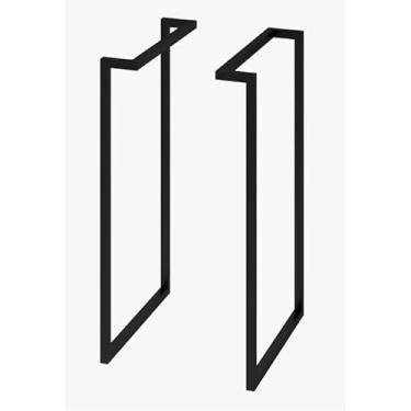 Imagem de Kit 2 Pés para Mesa Estilo Industrial(preto)