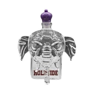 Imagem de Garrafa de uísque animal, garrafa de vidro de uísque de elefante fofo, recipiente de bebidas de alta transparência, ornamento de mesa para homens, pai, marido, avô, pai, namorado, tio