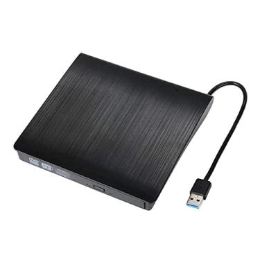 Imagem de DVD Player Unidade de DVD Externa Slim Plástico Rígido USB 3.0 9,5 Mm Gabinete de DVD Gravador Gravador Gravador Cd-ROM Capa para Laptop Cd/DVD Óptico Mini Dv Player (0: 0 Cor: Preto)