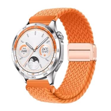 Imagem de HEPUP Pulseira respirável de nylon de 22 mm e 20 mm para Huawei Watch GT4/Pro 46 mm/GT3/GT2 2e para Samsung Watch 6/5/4/3/Gear S3, For other 20mm, Ágata