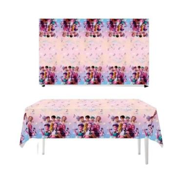 Imagem de Toalha De Mesa Plástica Descartável KPop Anime Demon Hunters Para Chá 