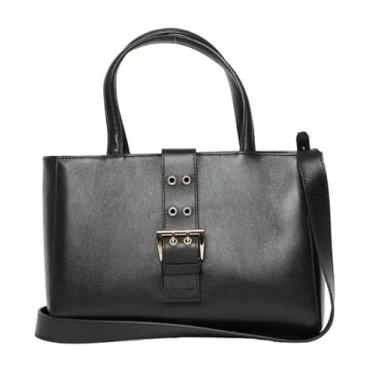 Imagem de Bolsa Preta de Mão com Fivela Arezzo