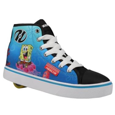 Imagem de HEELYS Bob Esponja Hustle, Preto/Branco/Multi, 13 Little Kid