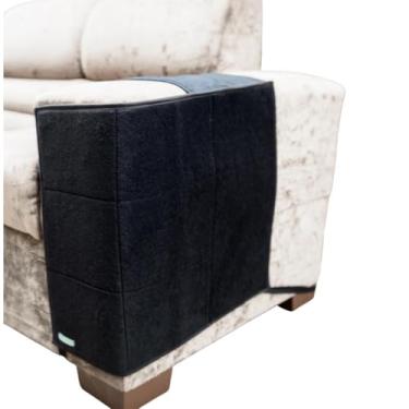 Imagem de Arranhador para Gatos e Protetor de Sofá em Carpete Reforçado – Par Direito e Esquerdo(PRETO)