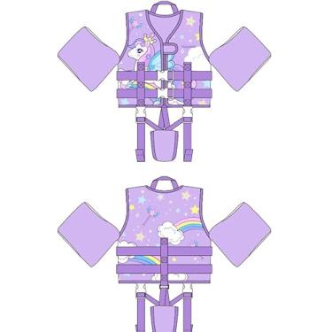 Imagem de Gogokids Colete de natação infantil para crianças de 15 a 29,9 kg, flutuador de braço de asa de água, jaqueta de natação com alça de segurança ajustável para meninas e meninos de 2, 3, 4, 5 e 6 anos