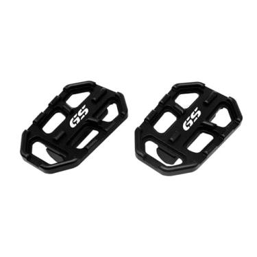 Imagem de Anti-derrapante Para g310gs g310r f750gs f850gs r nove t r1200gs boleto largo pé pegs pedais resto footpegs extensão(Preto)
