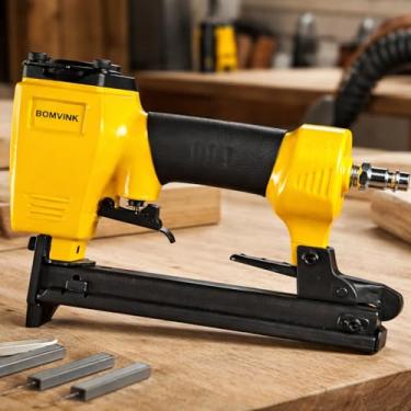 Imagem de Grampeador Profissional Pneumatico Forte Premium Industrial