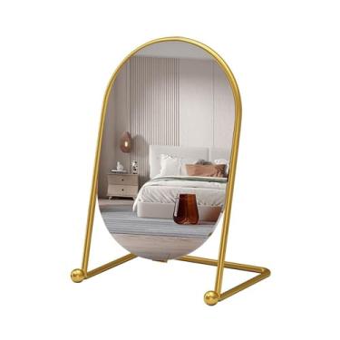 Imagem de Espelho de maquiagem para mesa espelho de maquiagem vertical casa quarto penteadeira meninas espelho de beleza banheiro espelho de maquiagem simples espelho de vaidade (médio)