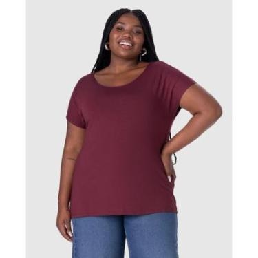 Imagem de Blusa Plus Size Malwee Plus Básica Manga Japonesa Viscose Stretch Feminina-Feminino