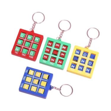 Imagem de Conjunto De Chaveiros Tic Tac Toe Para Crianças 5 10 Peças Lembrancinh