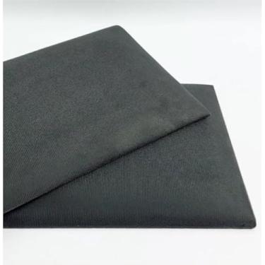 Imagem de KIT 10 Módulos de Cabeceira Estofada 20x45 cm para Cama Solteiro Casal Queen King – Modular e Autocolante(Chumbo,King- 10 Placas)