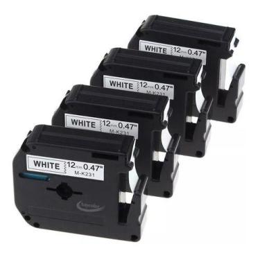 Imagem de Kit 4X Fita Compativel Rotulador Brother Mk231Pt-80 PT-M95 - IMPORTED