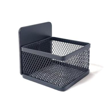 Imagem de Organizador magnético de saquinhos de chá, suporte de pacote de bebidas que economiza espaço, suportes de saquinhos de chá de metal para geladeira (7,3 x 7,3 cm) - 1 unidade/preto