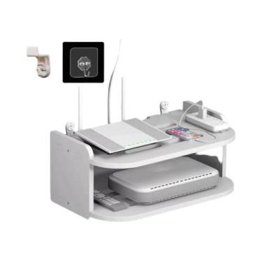 Imagem de Suporte De Parede Para Roteador E Decodificador De TV, Sem Perfuração,