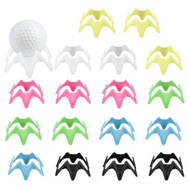 Imagem de YELARXI Camisetas de simulador de golfe, 0,6 polegadas e 18 peças e amarelo/vermelho/azul/preto/verde/branco, treinamento de prática de simulador de golfe - adequado para (rebatidas de gramado de