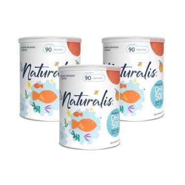 Imagem de Ômega 3 DHA 500 Naturalis 90 Cápsulas, 3 Unids