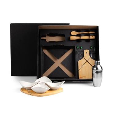 Imagem de Conjunto P- Caipirinha C- Petisqueira Coqueteleira Tábua E Utensílios - 14 Peças