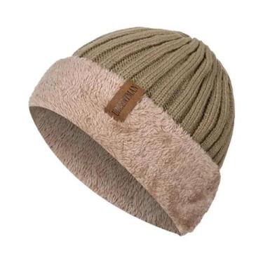 Imagem de Gorro De Inverno Unissex Grosso E Quente Com Forro De Pelúcia Para Hom