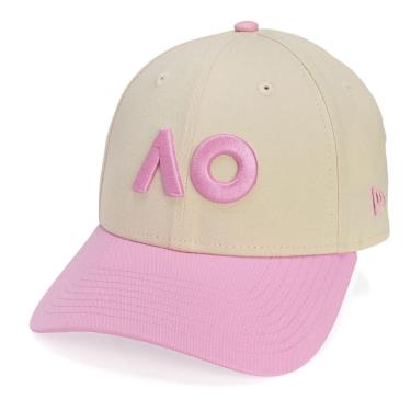 Imagem de Boné New Era 9forty Australian Open 26 Branded Core Creme e Rosa