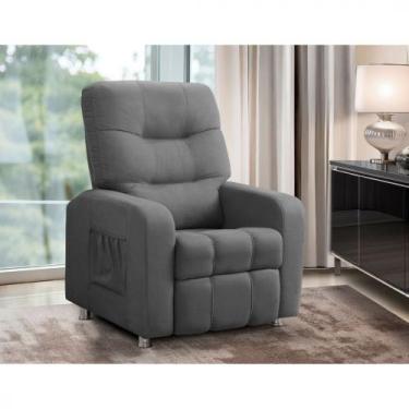 Imagem de Poltrona Reclinavel Do Papai Maldivas Tecido Suede - Star Confort, Chu