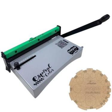 Imagem de Encadernadora Espiral Color Verde Manual A4 Marpax 10fls