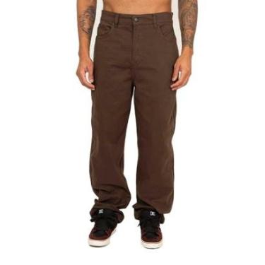 Imagem de Calça DC Sarja Baggy Marrom-Masculino