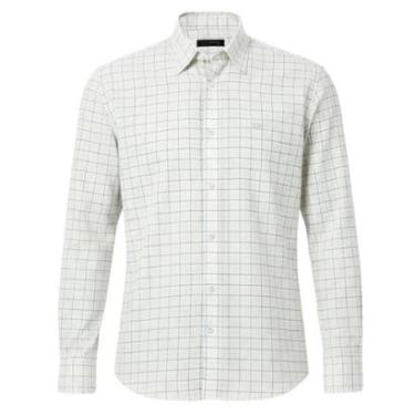 Imagem de Camisa Ogochi ML Xadrez Branco Casual Slim-Masculino