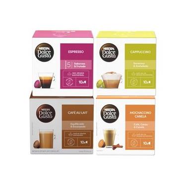 Imagem de Kit Dolce Gusto Queridinhos - 40 cápsulas - Espresso, Canela, Au Lait e Cappuccino