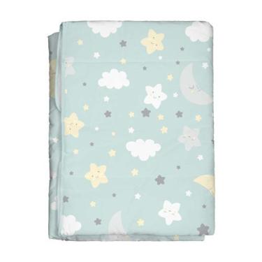 Imagem de Edredom para Bebê Dupla Face 85 cm x1,30 m Bercinho, Céu Estrelado