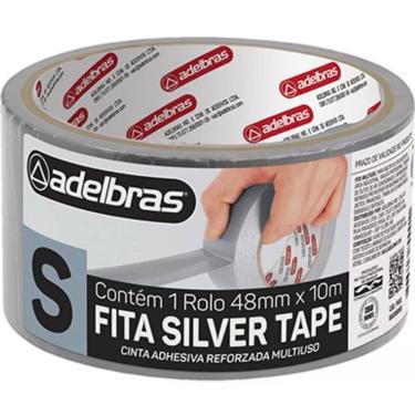 Imagem de Fita Adesiva Silver Tape Reforçada 48MM X 10M Prata