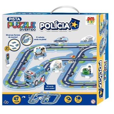 Imagem de Pista Puzzle Divertido Policia DM TOYS