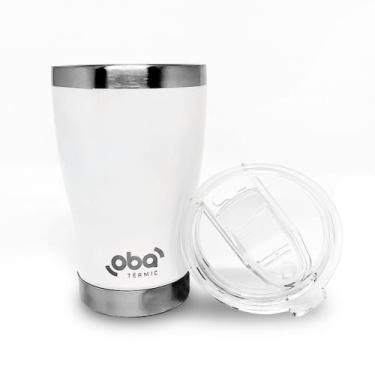 Imagem de Caneca Térmico Aço Inox Com Tampa 473 Ml Oba Térmic
