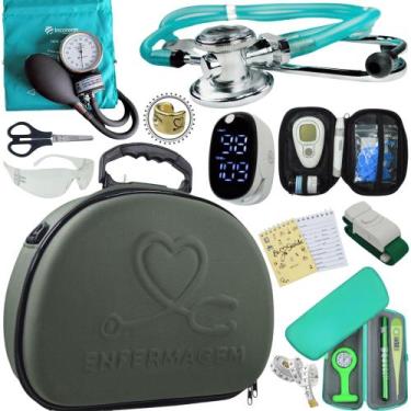 Imagem de Kit Enfermagem Maleta Medica Super Luxo Completa Promocao - Love Saude