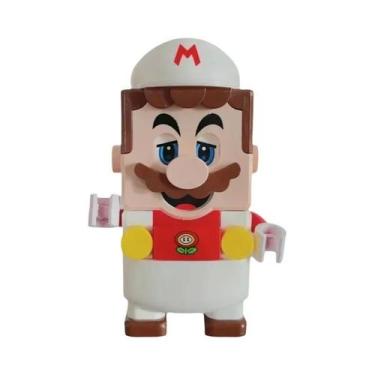 Imagem de Figuras De Ação Super Mario Luigi Em Blocos De Montar, Brinquedos Para