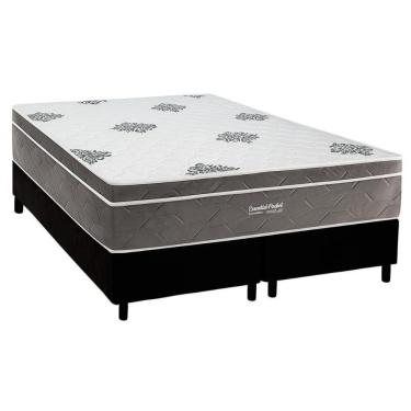 Imagem de Conjunto Box Queen: Colchão Molas Inovaflex Ensacadas Essential+base Crc Corano Black (158x198)