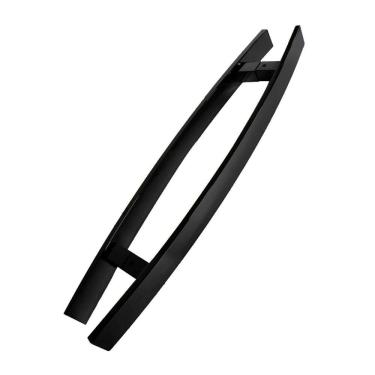 Imagem de Puxador Porta Pivotante Inox Preto Curvo Italy - 100 Cm