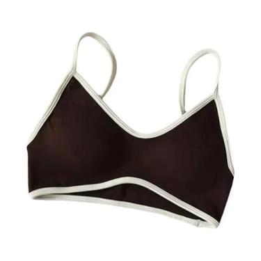 Imagem de Top Esportivo De Yoga E Fitness Sem Costura Com Bloqueio De Cores, Abs