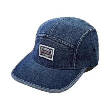 Imagem de Boné De Beisebol Vintage Unissex Em Denim Com Aba Reta, Estilo Harajuk