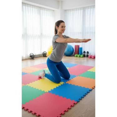 Imagem de 10 Tatames Coloridos 50x50cm 2cm E.V.A. Antiderrapante - Congratulatio