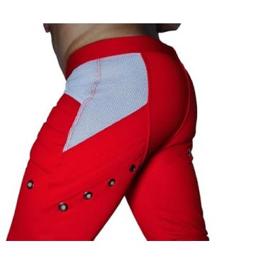 Imagem de Calça semi saruel  moleton com detalhes em Ilhós várias cores - MERAKI