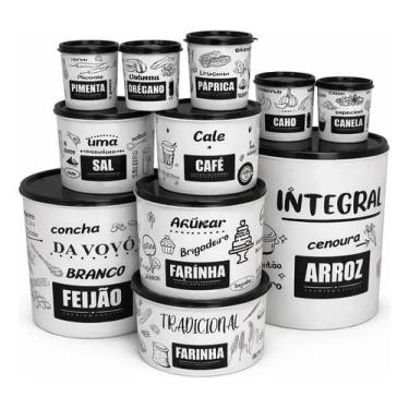 Imagem de Kit 11 Potes Mantimentos Temperos Cozinha Despensa Bpa Free - Uzy