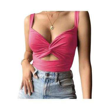 Imagem de Tops Cropped Sem Mangas Em Preto E Branco Para Mulheres, Sexy E Casuai