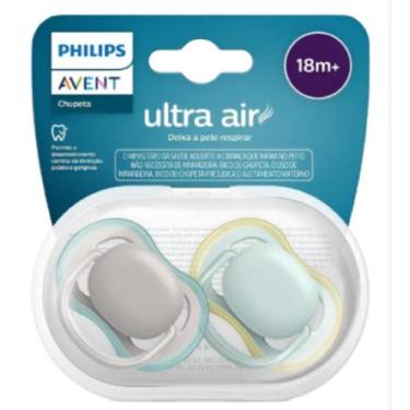 Imagem de Kit 2un Chupeta Ultra Air 18m+ Menino Philips Avent Azul