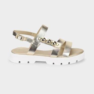 Imagem de Sandália Infantil Bibi Plataforma 2.0 Dourada-Feminino